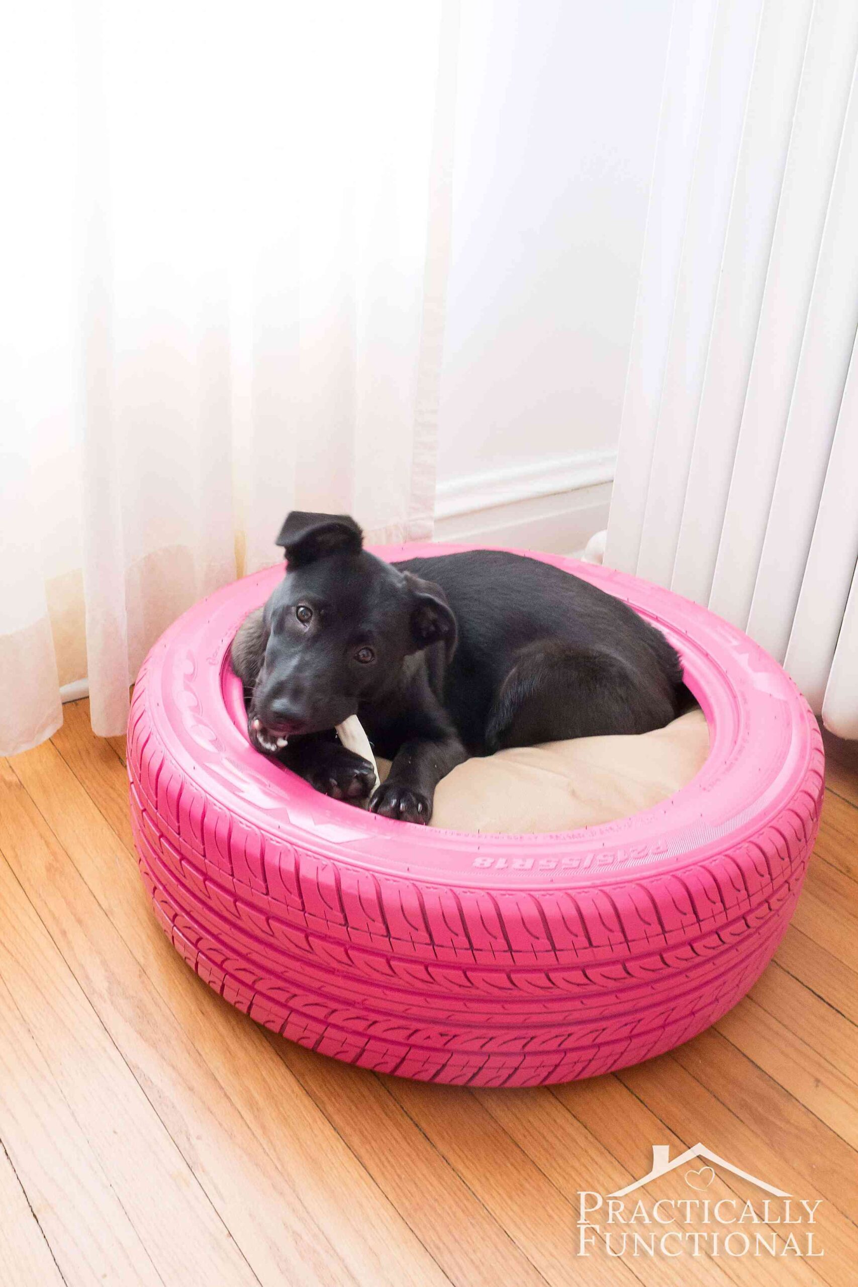 How to Make Dog Beds Out of Tires
